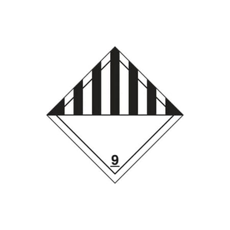 Accuform TDG PLACARD CLASS 9 273MM X 273MM TCP929MG25 TCP929MG25